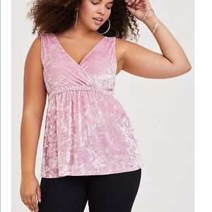 Torrid velvet tank top